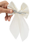 Load image into Gallery viewer, Hair Scrunchies & Hair Bow Combo Pack for Girls – Floral & White Hair Accessories