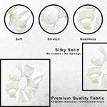 Load image into Gallery viewer, Satin Scrunchie Set for Women | Black & White Hair Accessories | Soft & Gentle Hair Ties