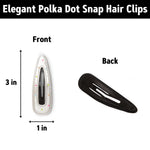 Load image into Gallery viewer, Retro Tic Tac Polka Dot Hair Clips Hairpins Pack of 2