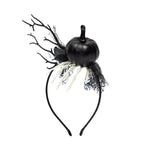Load image into Gallery viewer, Halloween Hairband with Black Pumpkin & Skeleton Design 1 Piece