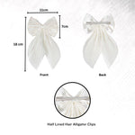 Load image into Gallery viewer, Classic White Hair Bow Clip – Perfect for Any Occasion Set of 1