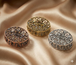 Load image into Gallery viewer, Radhu &amp; Kabby Metal Oval Stone Hair Claw Clips | Gold, Silver &amp; Rose Gold | Pack of 3
