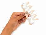 Load image into Gallery viewer, Radhu &amp; Kabby Pastel Wavy Hair Claw Clips for Women | Trendy Transparent Wave-Shaped Hair Claws for Daily Wear &amp; Stylish Updos | Pack of 2