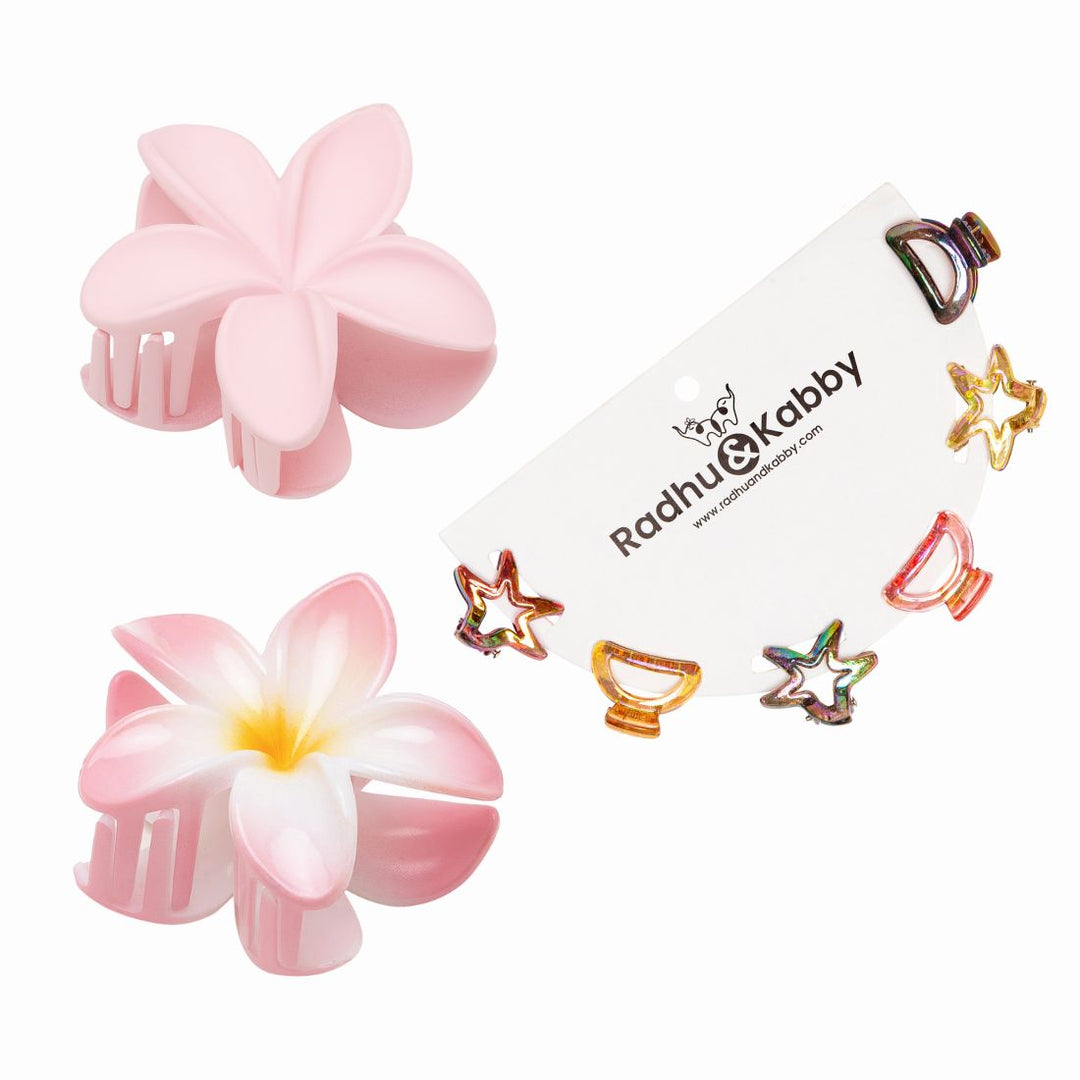 Radhu & Kabby Celebration Gift Hamper | Scrunchies, Hairbands, Bows & Clutchers Set | Stylish Hair Accessories Combo for Women & Girls