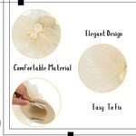 Load image into Gallery viewer, Radhu &amp; Kabby Fascinator Hat for Girls/Women | Set of 1 Lemon Hat with Polka Dot Veil, Mesh Bow | Two Alligator Clips for Grip