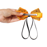 Load image into Gallery viewer, Radhu &amp; Kabby Halloween Special Hair Bow | Elegant Printed Hair Accessories for Girls &amp; Women