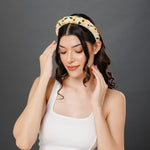Load image into Gallery viewer, Radhu &amp; Kabby Handmade Sunflower Embroidered Hairband for Women &amp; Girls