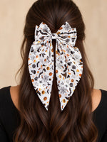Load image into Gallery viewer, Radhu &amp; Kabby Halloween Special Hair Bow | Elegant Printed Hair Accessories for Girls &amp; Women