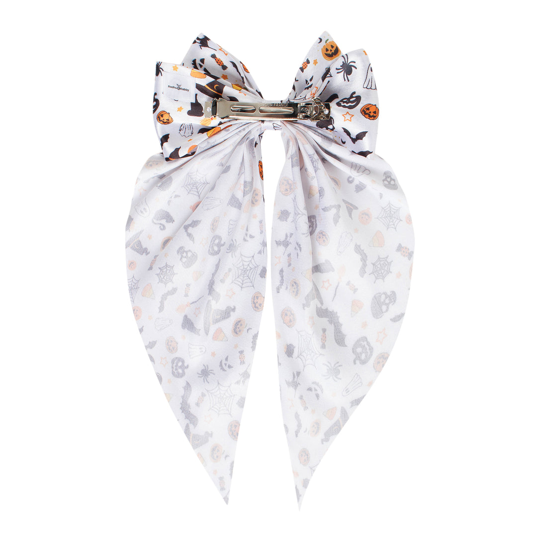 Radhu & Kabby Halloween Special Hair Bow | Elegant Printed Hair Accessories for Girls & Women