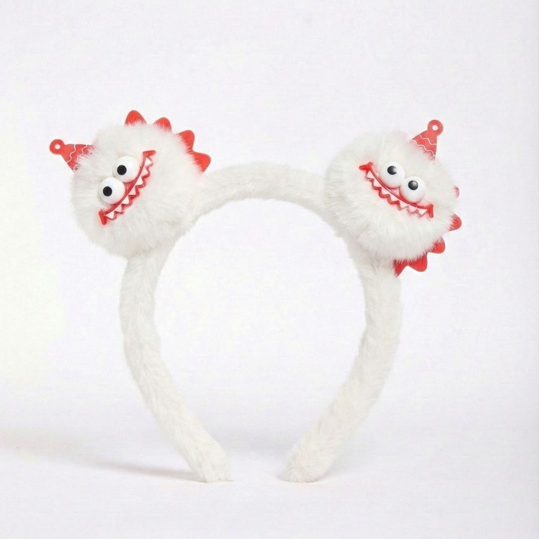 Radhu & Kabby Labubu Plush Hairband | Cute Cartoon Character Headband | Soft & Fun Accessory