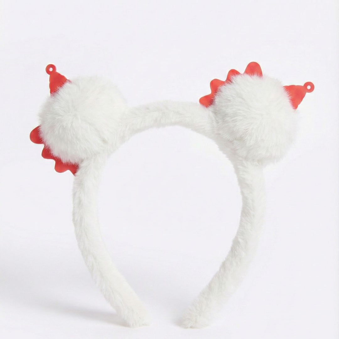 Radhu & Kabby Labubu Plush Hairband | Cute Cartoon Character Headband | Soft & Fun Accessory
