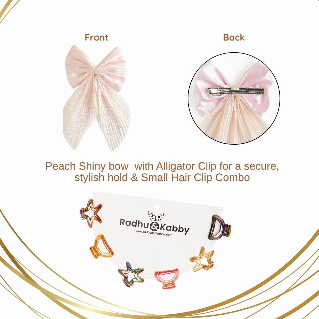Radhu & Kabby Kids Special Gift Box | Stylish Hair Accessories with Bows, Clips, Rubber Bands & More