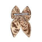 Load image into Gallery viewer, Stylish Hair Bow Clip for Women/Girls Golden Colour Set of 1
