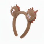 Load image into Gallery viewer, Radhu &amp; Kabby Labubu-Inspired Plush Hairband for Girls | Cute Brown Character Headband | Pack of 1