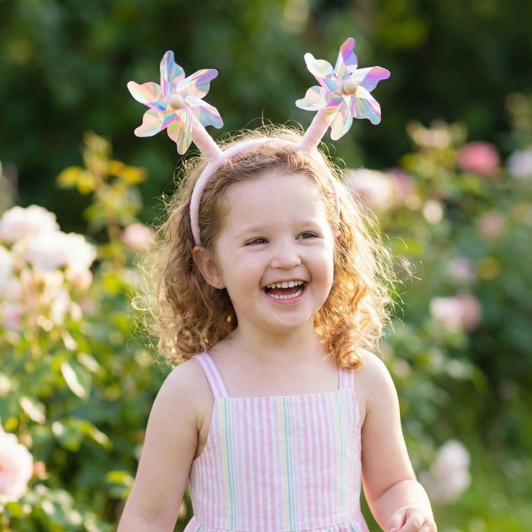 Radhu & Kabby Kids Windmill Hairband | Moving Fan Headband with Air Flow | Cute Party Hair Accessory for Girls