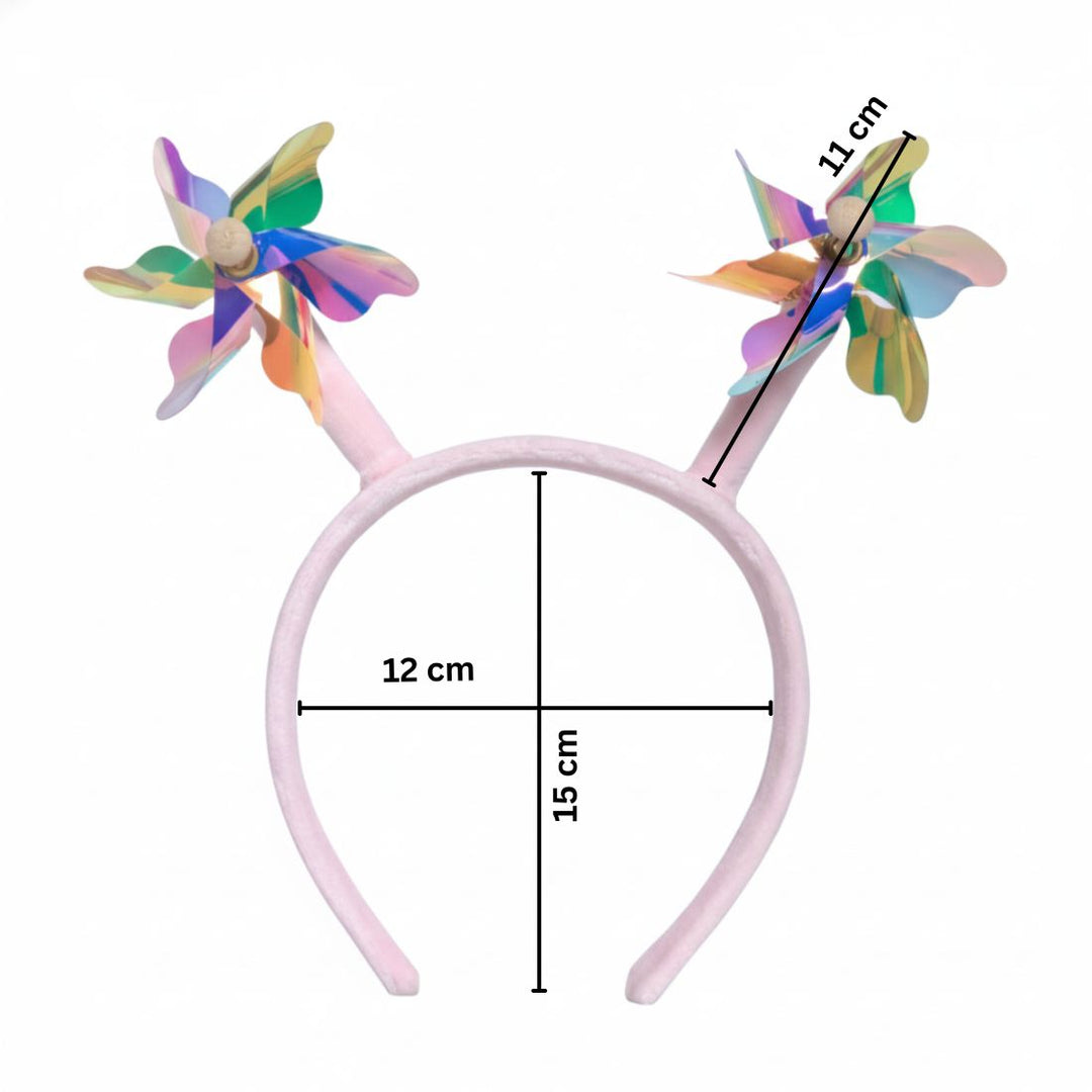 Radhu & Kabby Kids Windmill Hairband | Moving Fan Headband with Air Flow | Cute Party Hair Accessory for Girls