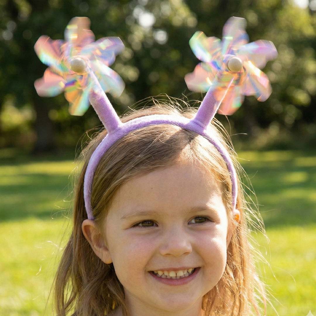 Radhu & Kabby Kids Windmill Spinner Hairband | Air-Moving Fan Design | Playful Hair Accessory