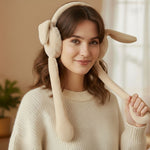 Load image into Gallery viewer, Radhu &amp; Kabby Fluffy Bunny Ear Muffs | Soft, Warm &amp; Stylish Winter Wear | Pack of 1