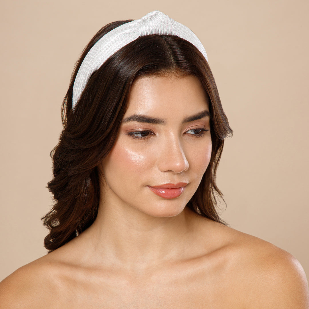 Radhu & Kabby Set of 3 Neutral Shade Knot Hairbands | Stylish Headbands for Women/Girls