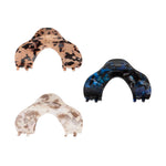 Load image into Gallery viewer, Radhu &amp; Kabby U-Shaped Hair Clutcher Clips | Set of 3 in Marble &amp; Tortoise Finish | Wide Grip Hair Accessories for Girls &amp; Women | Stylish Claws for Everyday Use