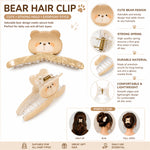 Load image into Gallery viewer, Radhu &amp; Kabby Bear Design Hair Claw Clip for Women | Strong Hold Acrylic Hair Clutcher for Everyday Styling