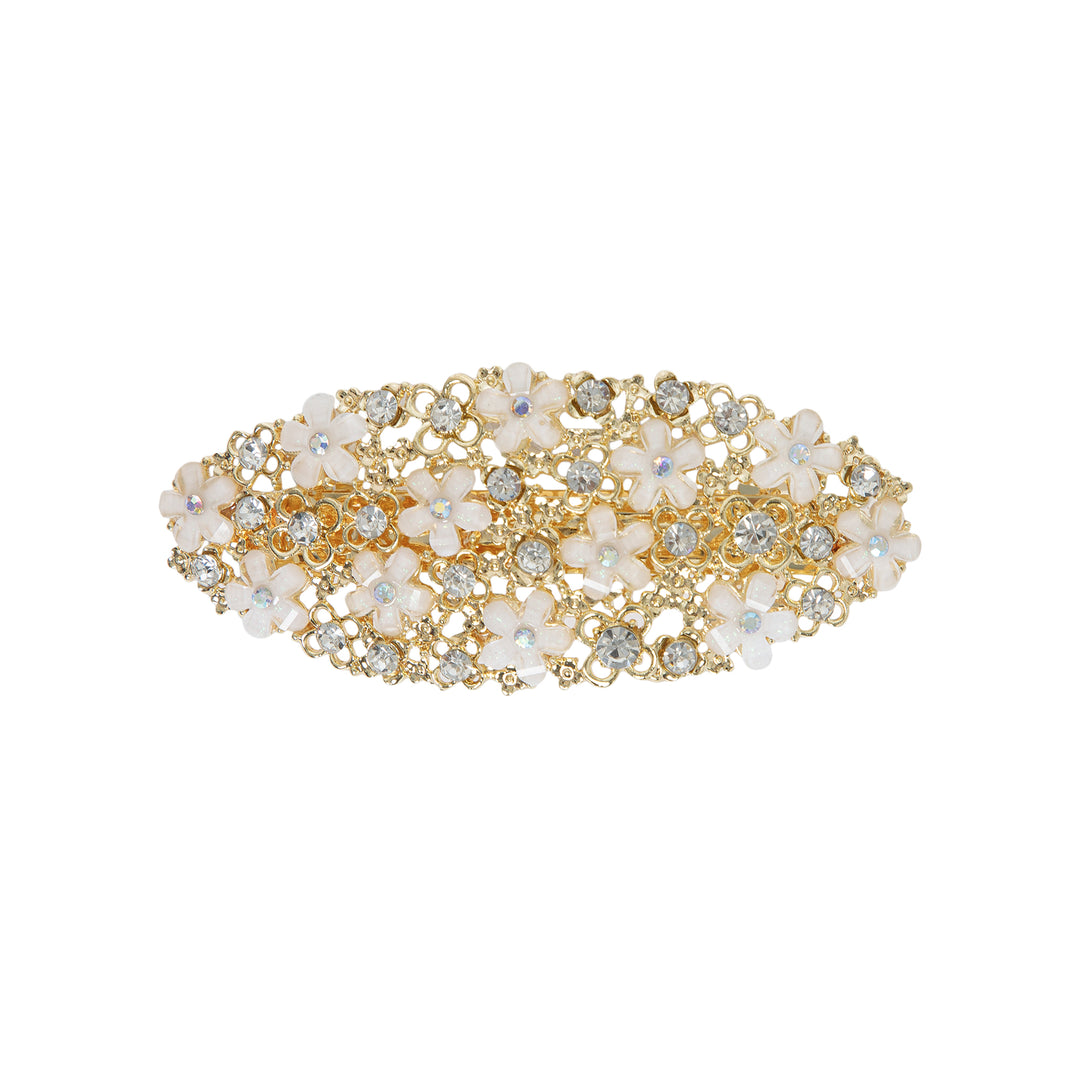 Vintage Golden Floral Hair Clip for Women - One Piece