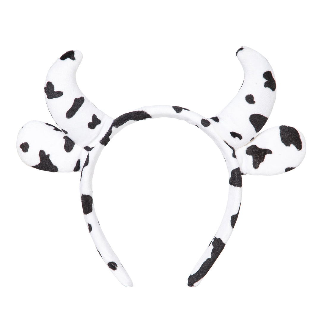 Radhu & Kabby Cow Theme Headband | Fluffy Horns & Ears | Ideal for Parties, Reels & Dress-Up Vibes