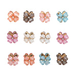 Load image into Gallery viewer, Radhu &amp; Kabby Mini Clutchers for Girls/Women | Set of 12-Piece Flower Mini Claw Clips | Hair Clips with Vibrant Pastel Floral Design