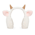 Load image into Gallery viewer, Radhu &amp; Kabby Cozy Horn Plush Earmuffs | Soft, Warm &amp; Lightweight Winter Ear Warmer
