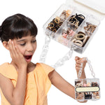 Load image into Gallery viewer, Hair Accessories Set for Kids in Mini Transparent Purse
