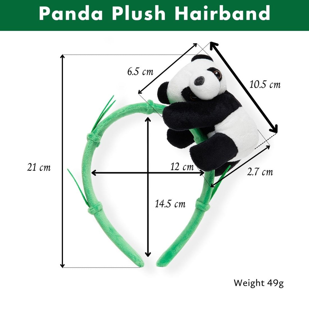 Plush Panda Hairband for Kids – Adorable Bamboo Design Hair Accessory One Piece