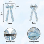 Load image into Gallery viewer, Radhu &amp; Kabby Pack of 4 Multicolor Floral Ribbon Hair Bows for Women &amp; Girls