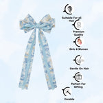 Load image into Gallery viewer, Radhu &amp; Kabby Pack of 4 Multicolor Floral Ribbon Hair Bows for Women &amp; Girls