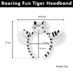 Load image into Gallery viewer, Tiger Hairband for Kids Animal - Themed Headband White Colour One Piece