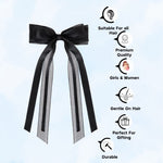 Load image into Gallery viewer, Radhu &amp; Kabby Set of 4 Long Tail Hair Bow | Elegant Bows for Women &amp; Girls