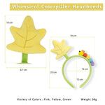 Load image into Gallery viewer, Hairband for Kids - Plush Caterpillar &amp; Yellow Leaf Design 1 Piece