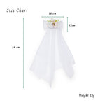 Load image into Gallery viewer, Hair Bow with Veil Pink Floral Accessory 1 Pcs