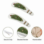 Load image into Gallery viewer, Radhu &amp; Kabby Festive Christmas Tree Hair Clips with Beads for Women &amp; Girls
