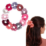 Load image into Gallery viewer, Satin Hair Scrunchies for Women and Girls Set of 12
