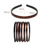 Load image into Gallery viewer, Radhu &amp; Kabby Hairbands for Women | Classic Tortoise Shell Design Headbands | Fancy Hair Accessories | Fits All Age Group | Pack of 6
