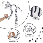 Load image into Gallery viewer, Radhu &amp; Kabby Tiger Print Plush Hairband | Cute Animal Ear Design for Kids &amp; Adults