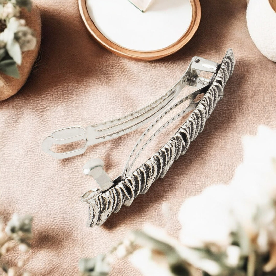 Stylish Hair Barrette for Women | Elegant Non-Slip Metal Hair Clip - Durable & Chic Design - 1 Pc
