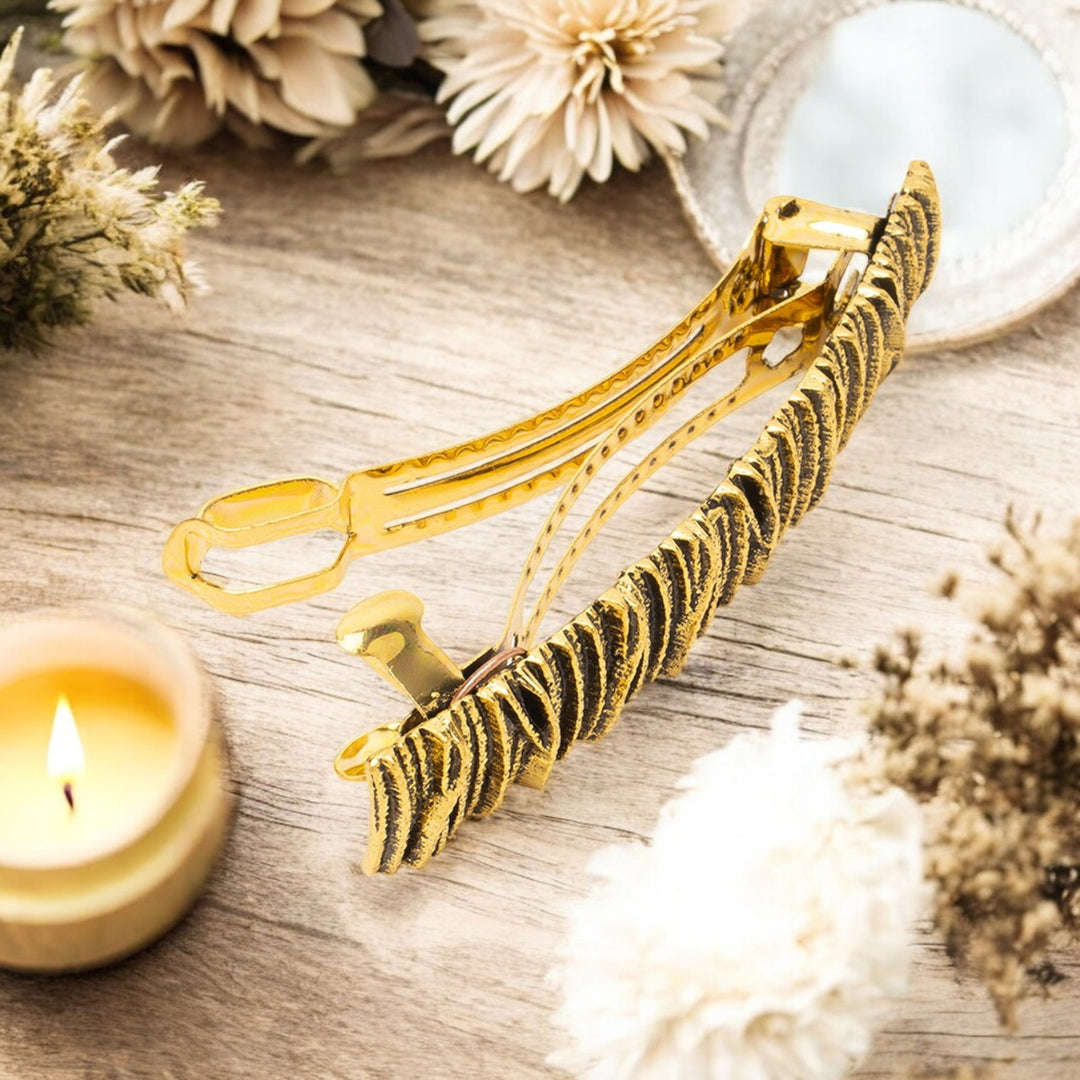 Stylish Hair Barrette for Women | Elegant Non-Slip Metal Hair Clip - Durable & Chic Design - 1 Pc