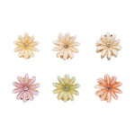Load image into Gallery viewer, Radhu &amp; Kabby Mini Clutchers for Girls/Women | Set of 6-Piece Flower Mini Claw Clips | Hair Clips with Multicolor Floral Design
