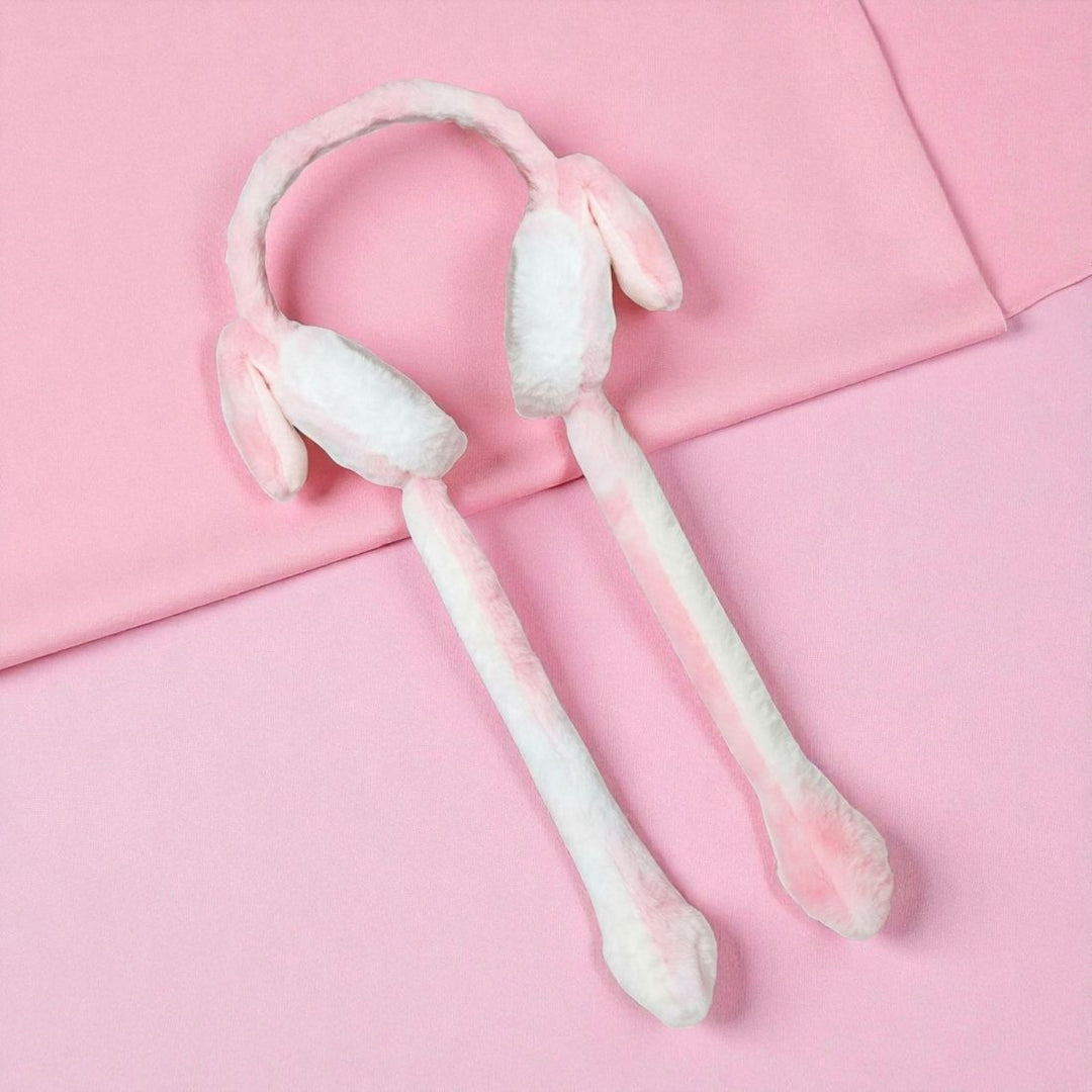 Radhu & Kabby Bunny Ear Muff | Soft Plush Ear Warmer with Long Fluffy Ears | Perfect for Cold Weather | Pack of 1