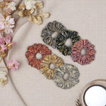 Load image into Gallery viewer, Trendy Hair Scrunchies for Women Multicolour Set of 6
