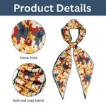 Load image into Gallery viewer, Floral Print Silk Neck Scarf for Women | Elegant &amp; Colorful Fashion Accessory