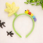 Load image into Gallery viewer, Hairband for Kids - Plush Caterpillar &amp; Yellow Leaf Design 1 Piece