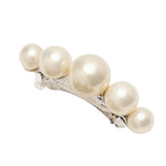 Load image into Gallery viewer, Radhu &amp; Kabby Off White Pearl Barrette | Classy White Finish | Strong Grip &amp; Anti-Slip Design