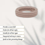 Load image into Gallery viewer, Radhu &amp; Kabby Premium Hair Rubber Bands | Pack of 20 Neutral Shades | Gentle &amp; Stretchable